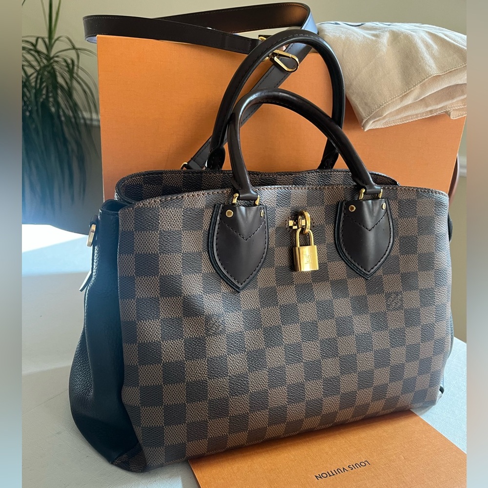 LOUIS VUITTON Normandy Damien Ebene Black Shoulder Handbag Full Set NIB
